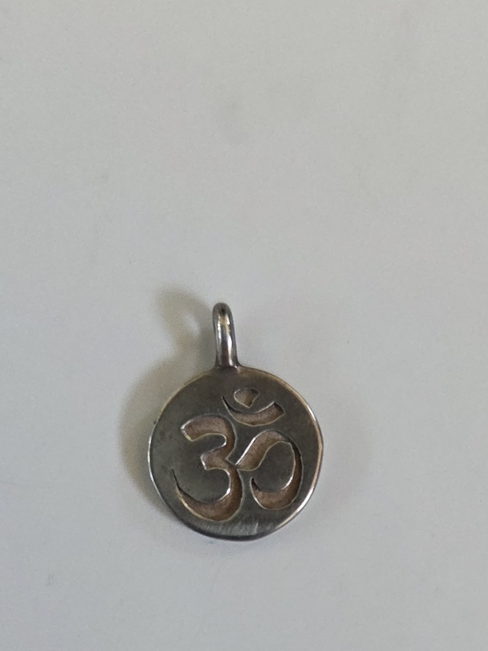 Sterling Silver .925 OM AUM Symbol Charm/Pendant, Yoga, Meditation